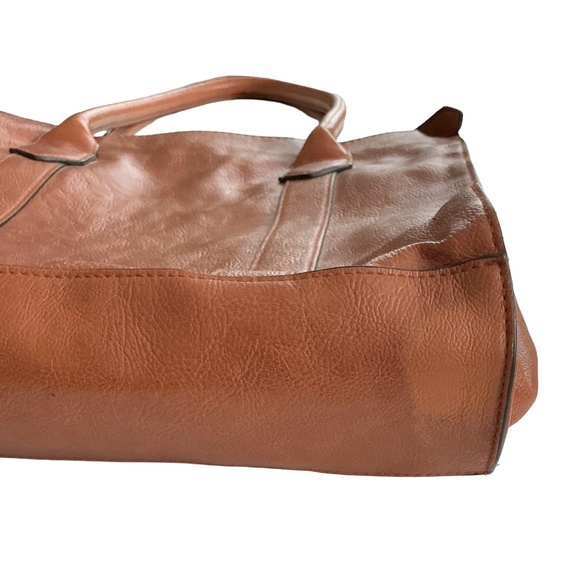 Faux Leather Tote Large Brown - Picture 12 of 12